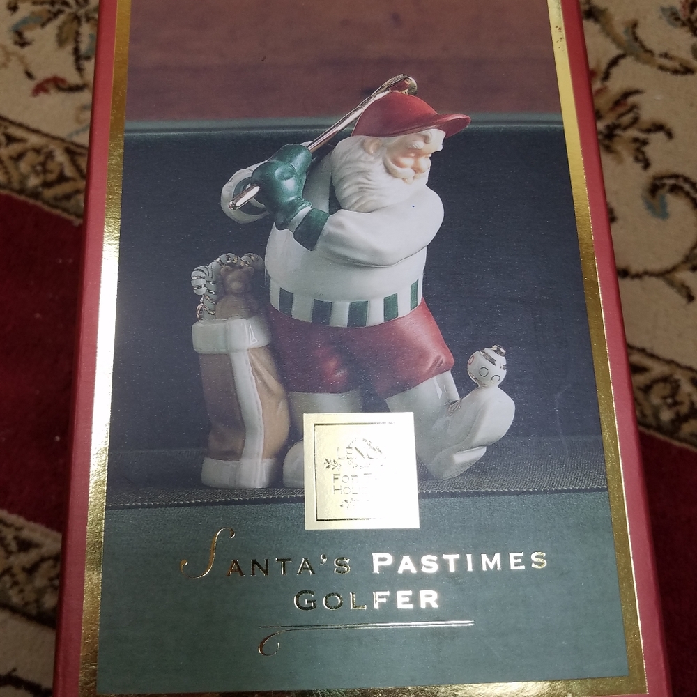 Lenox Golfing Santa